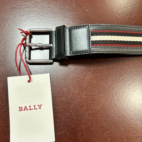 Bally Striped Leather Belt - Picture 3 of 7